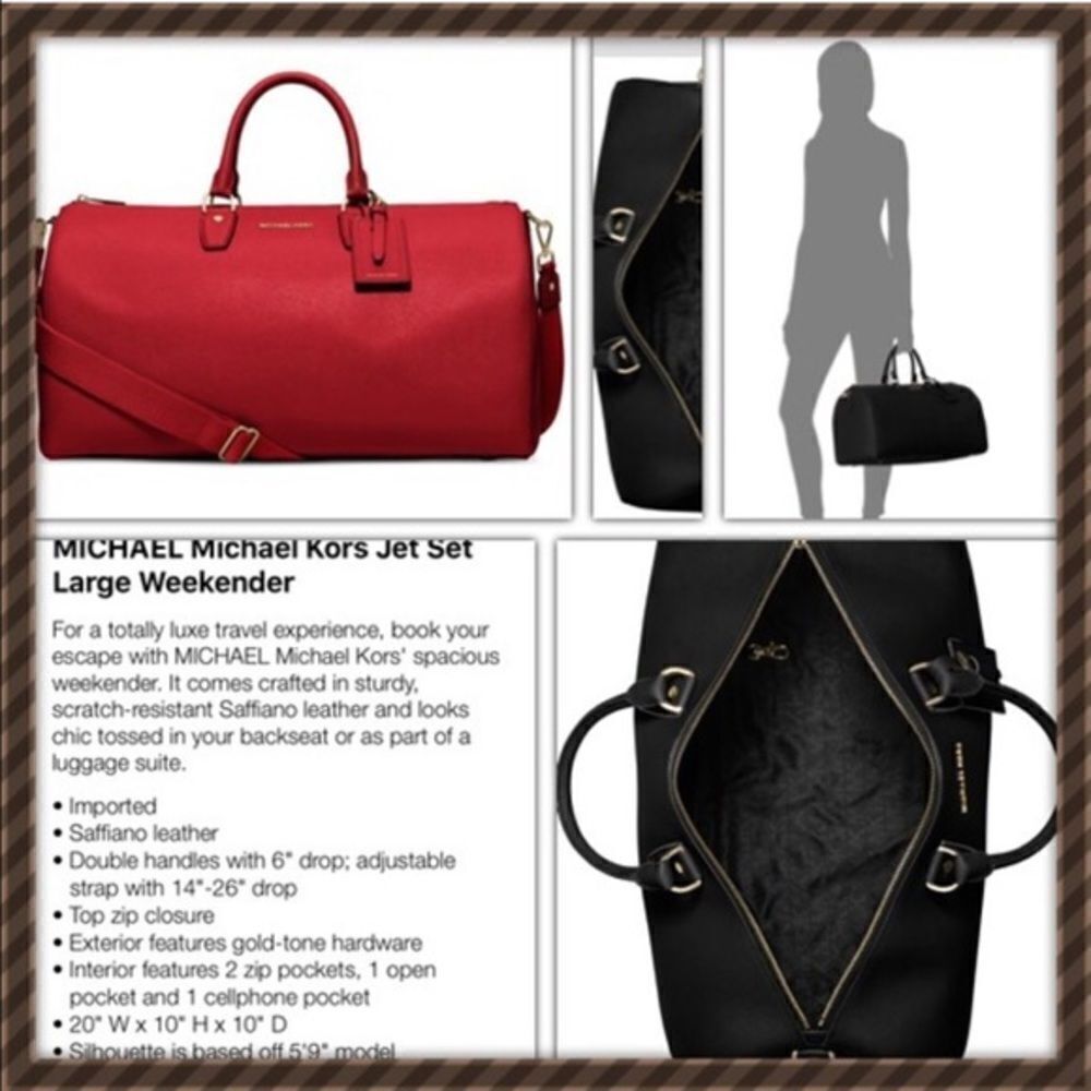 🎉Last one left🎉 Jet set larger MK logo print bag